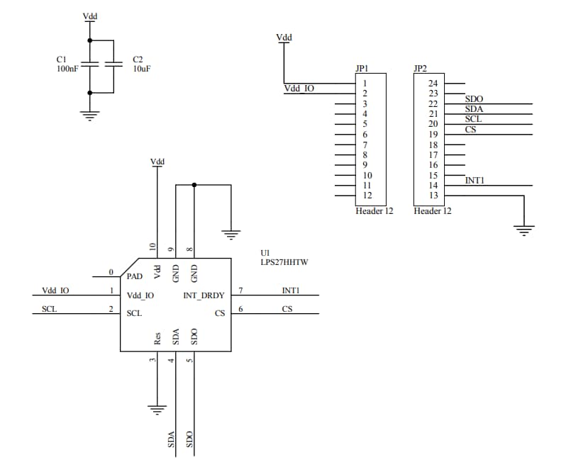 Schema - STMicroelectronics Scheda adattatore STEVAL-MKI220V1
